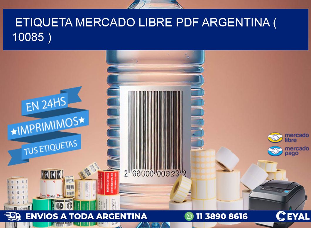 ETIQUETA MERCADO LIBRE PDF ARGENTINA ( 10085 )