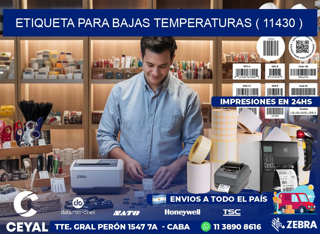ETIQUETA PARA BAJAS TEMPERATURAS ( 11430 )
