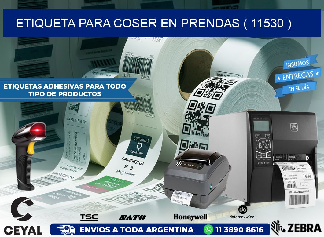 ETIQUETA PARA COSER EN PRENDAS ( 11530 )