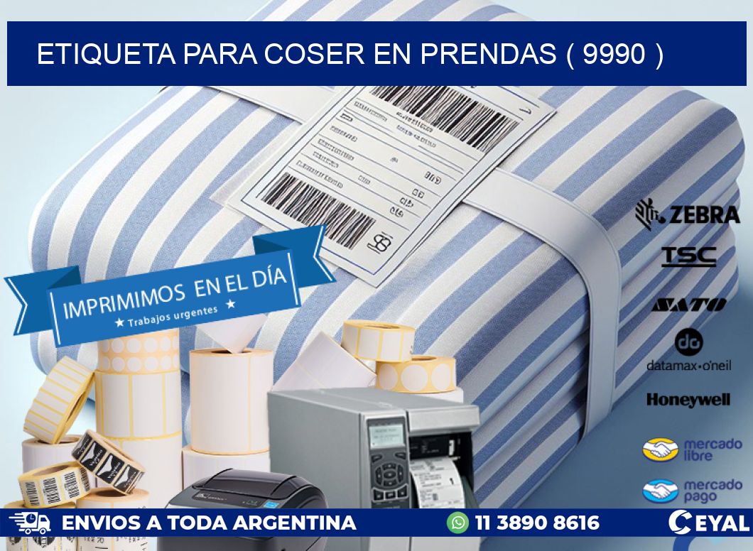 ETIQUETA PARA COSER EN PRENDAS ( 9990 )