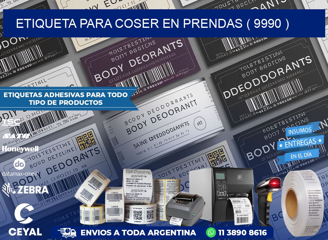 ETIQUETA PARA COSER EN PRENDAS ( 9990 )