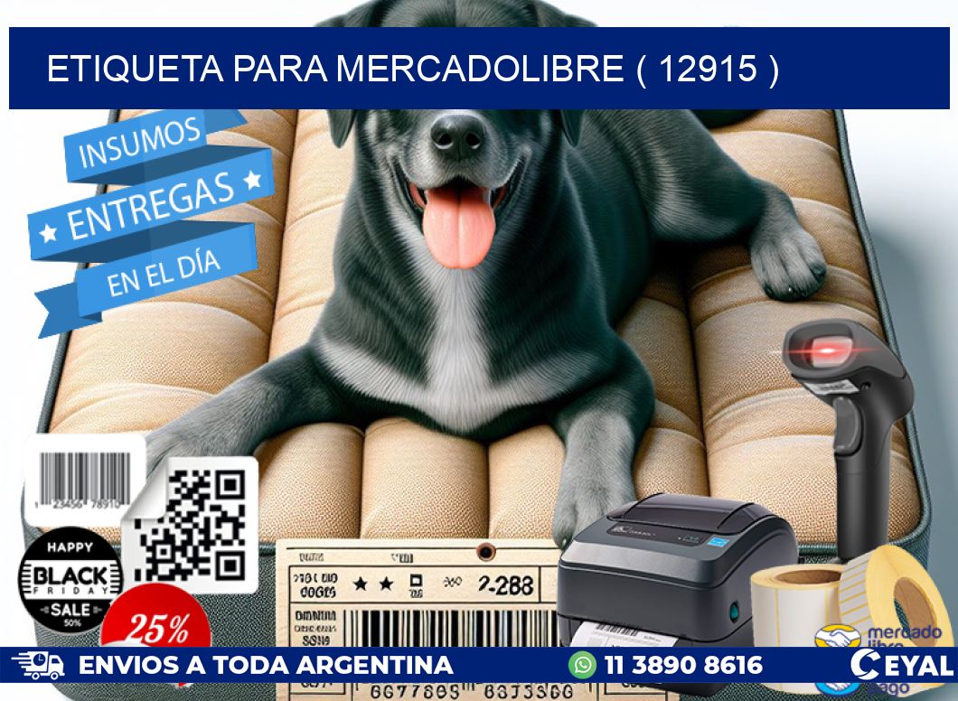 ETIQUETA PARA MERCADOLIBRE ( 12915 )