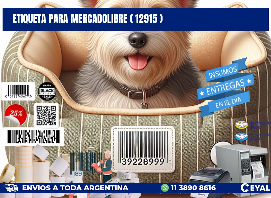 ETIQUETA PARA MERCADOLIBRE ( 12915 )