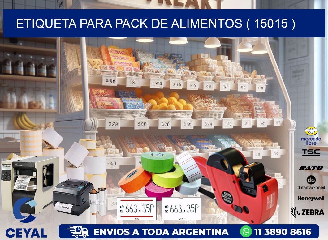 ETIQUETA PARA PACK DE ALIMENTOS ( 15015 )
