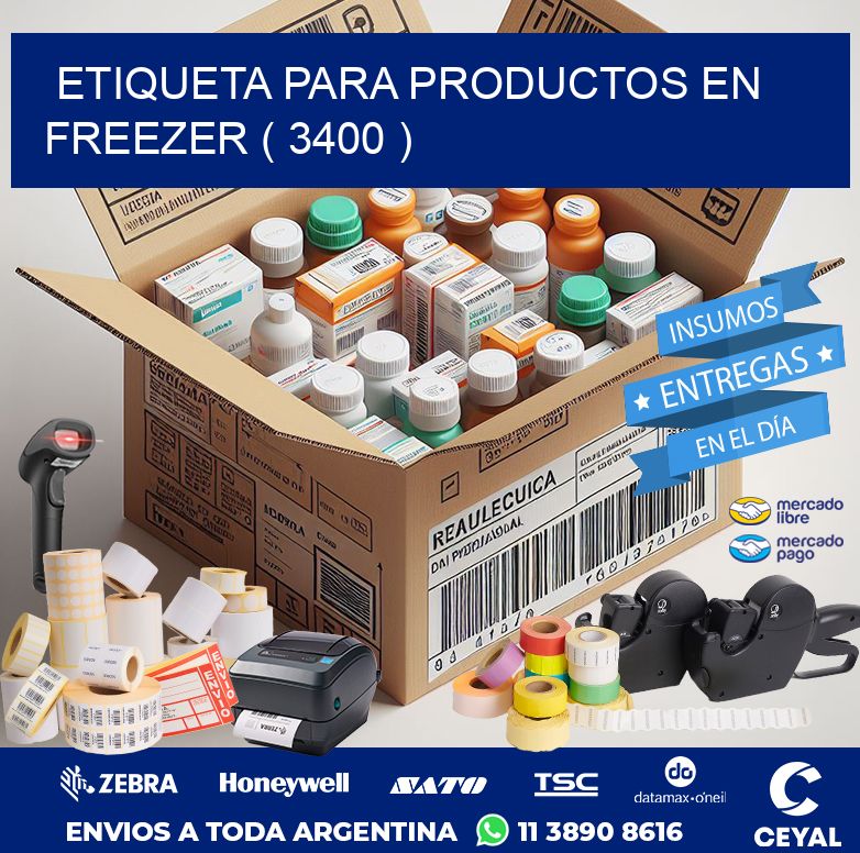 ETIQUETA PARA PRODUCTOS EN FREEZER ( 3400 )