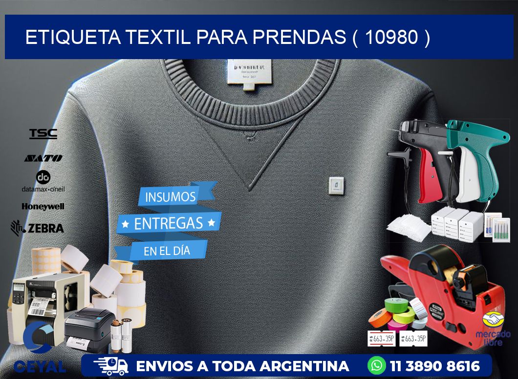 ETIQUETA TEXTIL PARA PRENDAS ( 10980 )