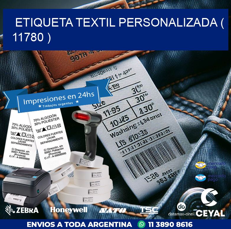 ETIQUETA TEXTIL PERSONALIZADA ( 11780 )