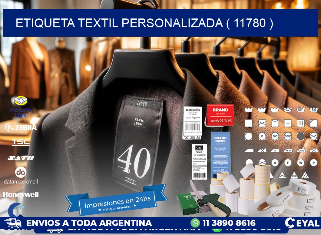 ETIQUETA TEXTIL PERSONALIZADA ( 11780 )