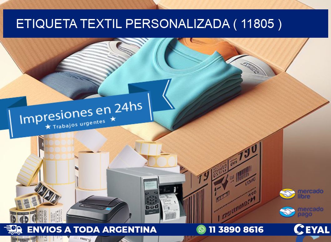 ETIQUETA TEXTIL PERSONALIZADA ( 11805 )