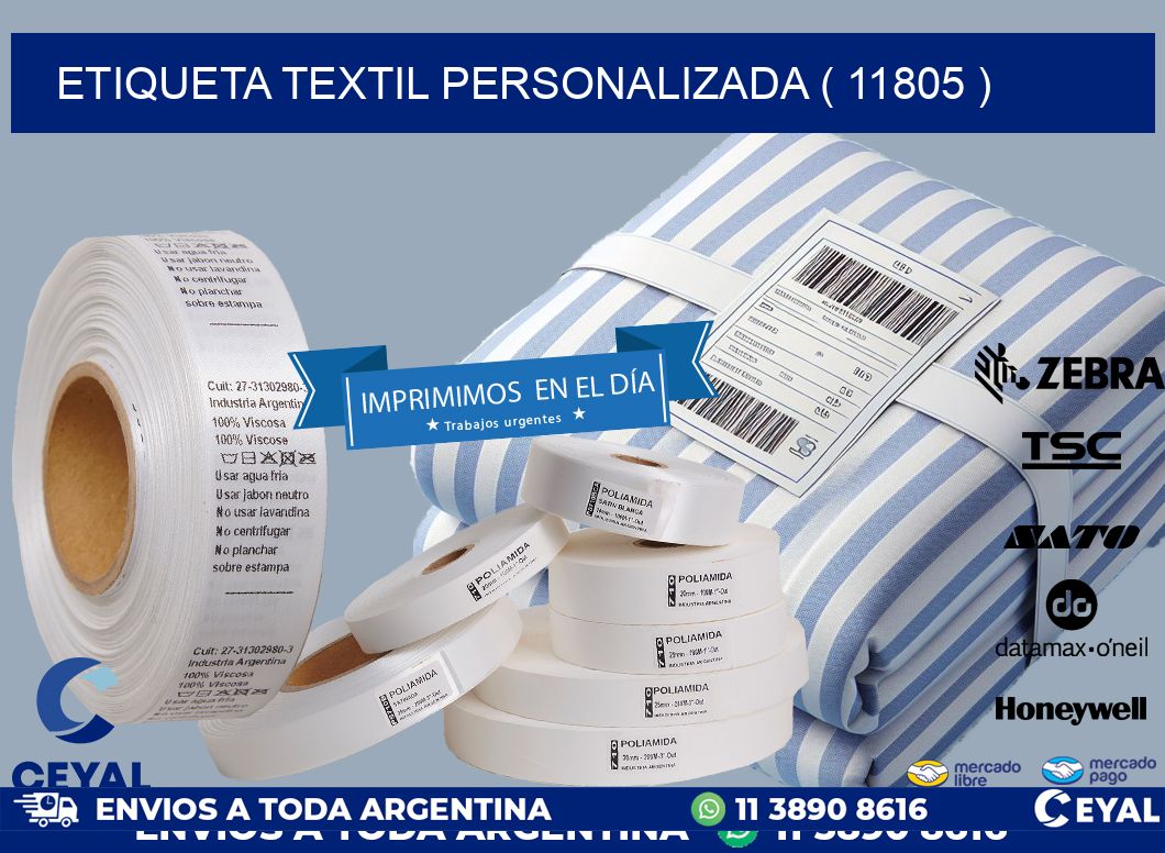 ETIQUETA TEXTIL PERSONALIZADA ( 11805 )