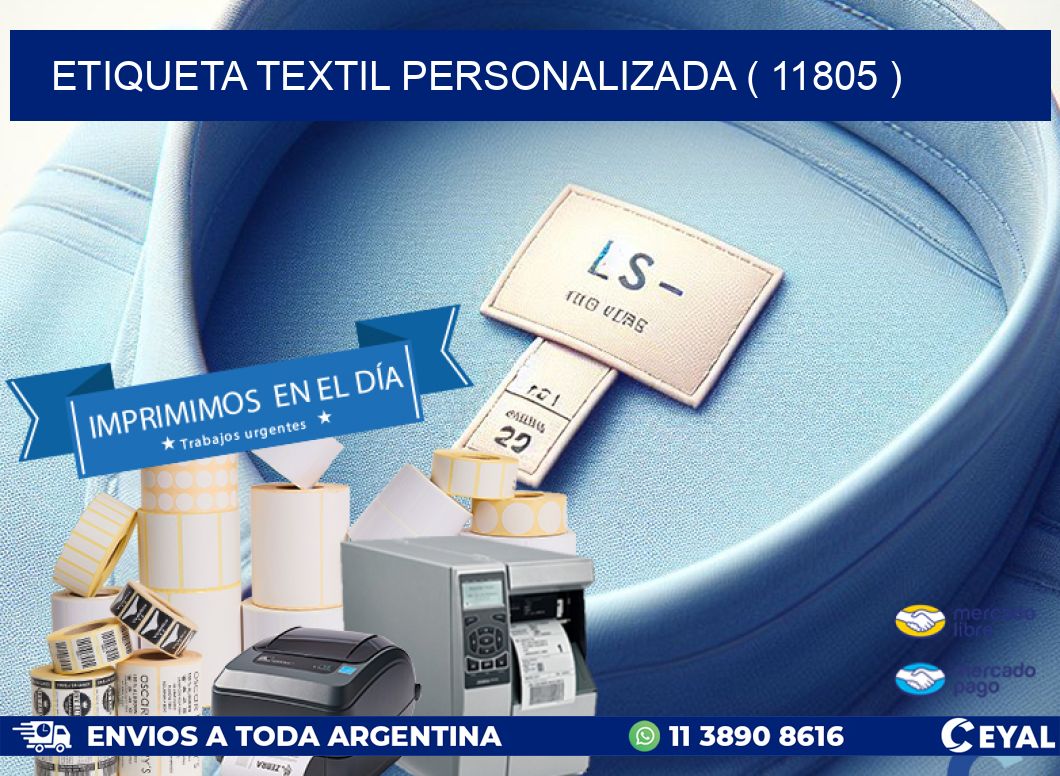 ETIQUETA TEXTIL PERSONALIZADA ( 11805 )