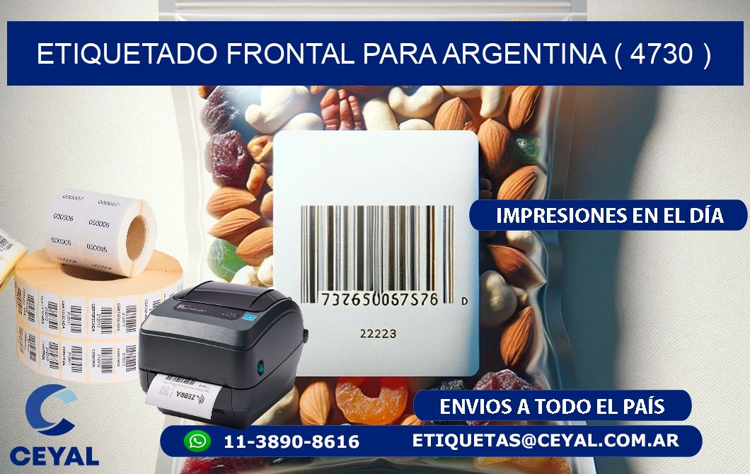 ETIQUETADO FRONTAL PARA ARGENTINA ( 4730 )