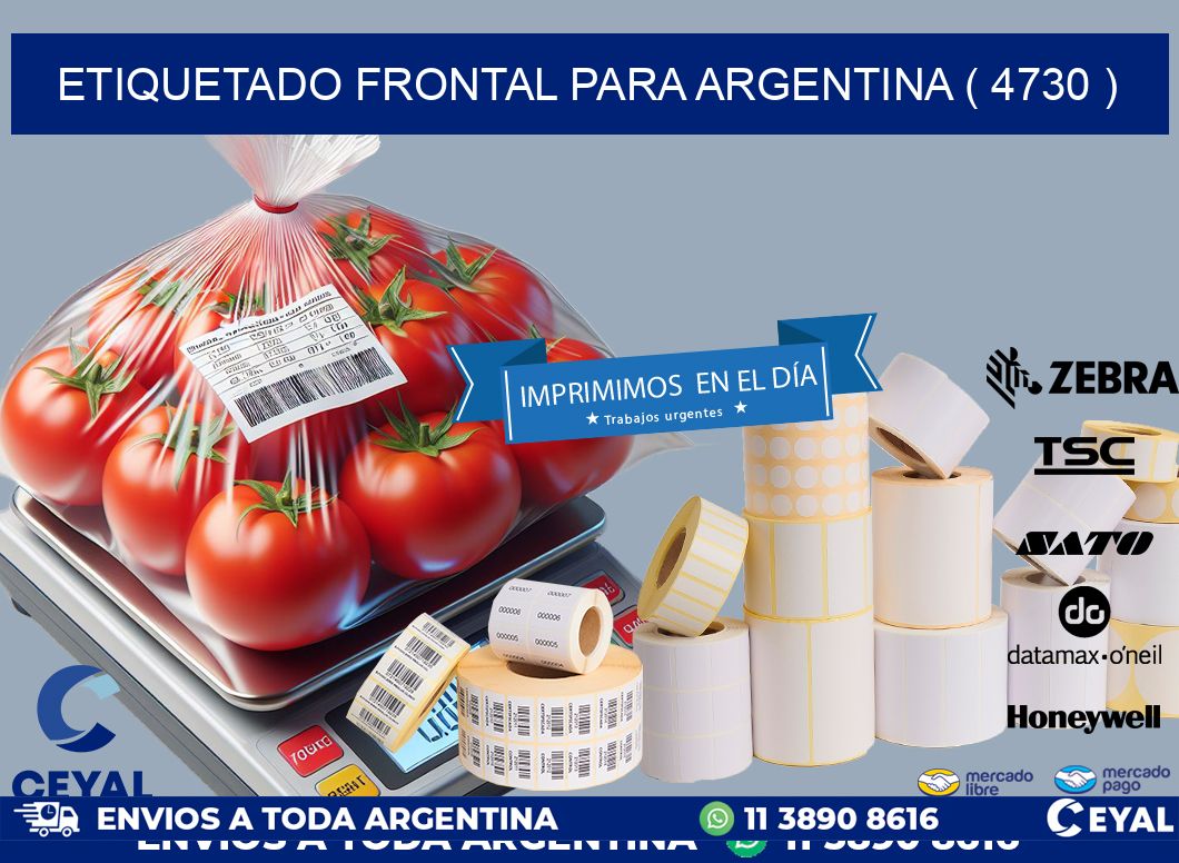 ETIQUETADO FRONTAL PARA ARGENTINA ( 4730 )