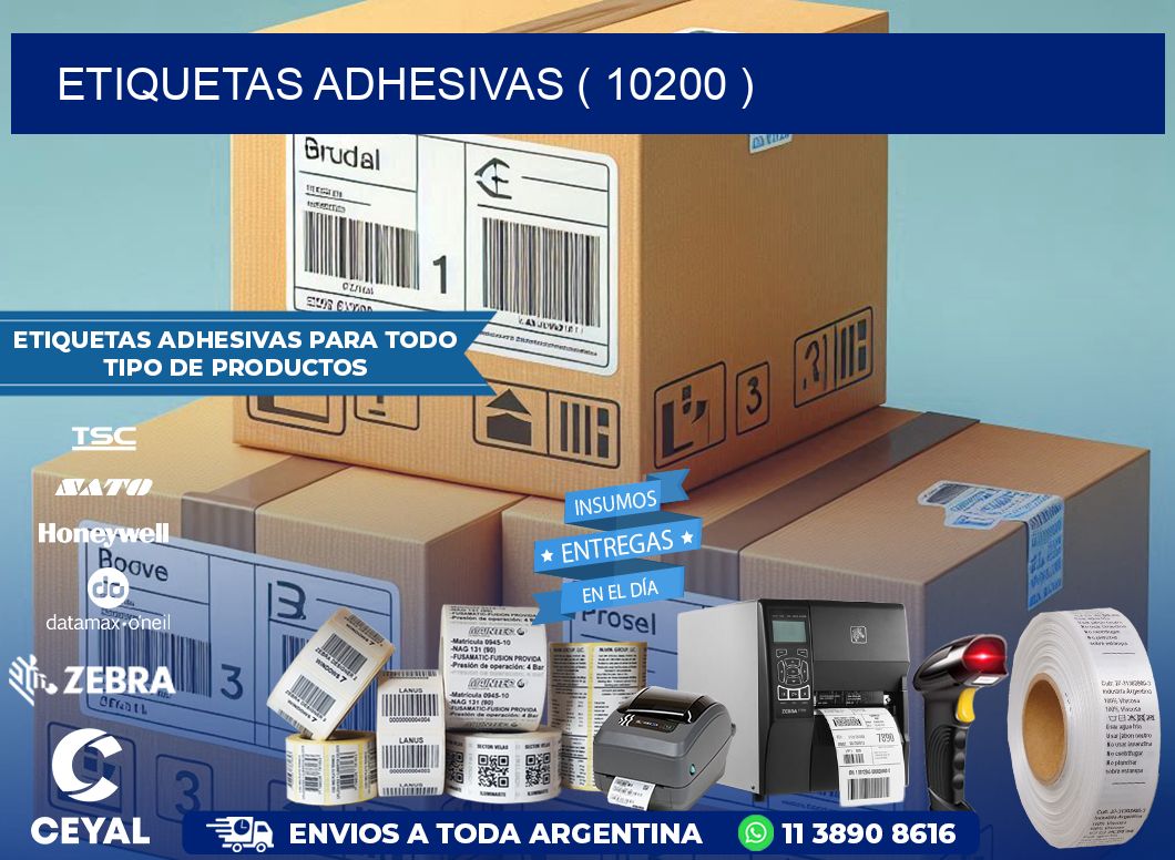 ETIQUETAS ADHESIVAS ( 10200 )