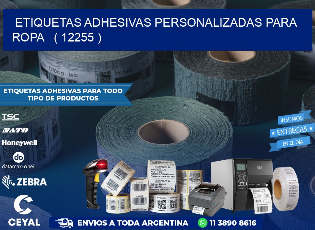 ETIQUETAS ADHESIVAS PERSONALIZADAS PARA ROPA   ( 12255 )