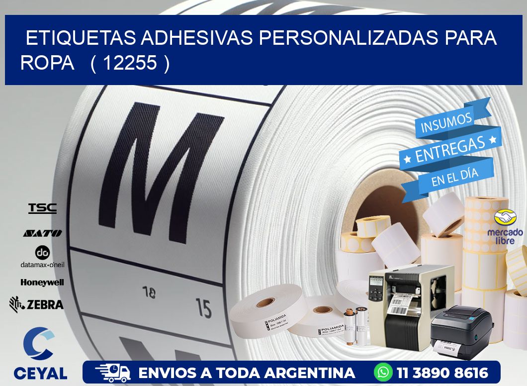 ETIQUETAS ADHESIVAS PERSONALIZADAS PARA ROPA   ( 12255 )