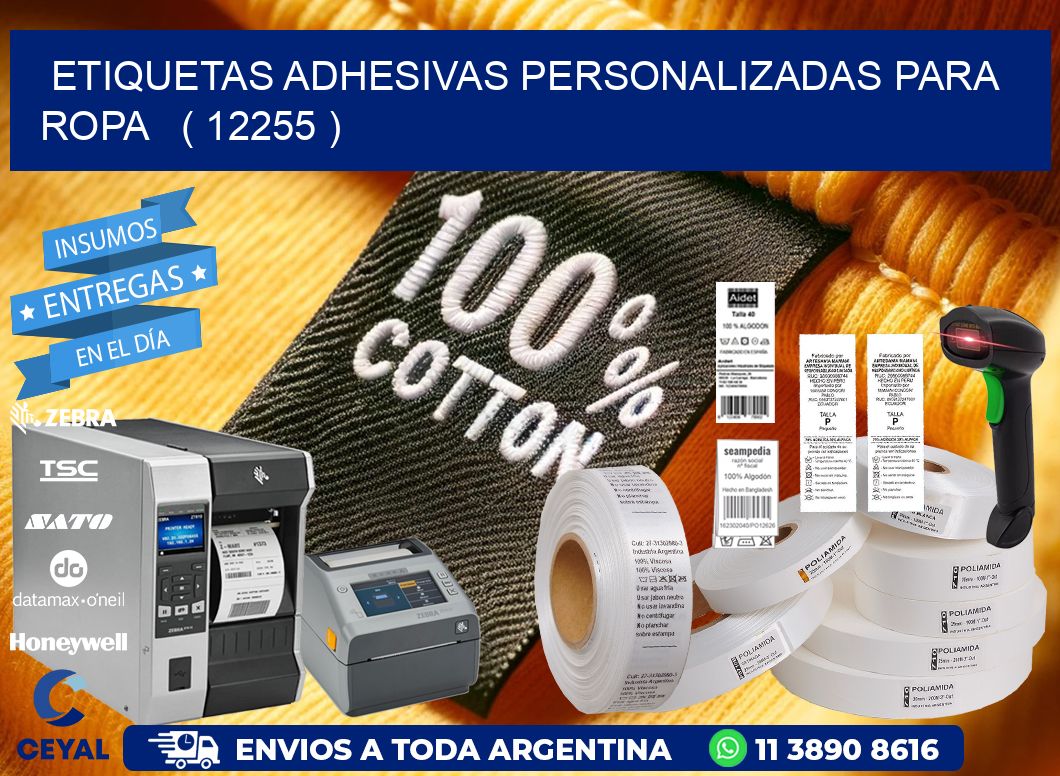 ETIQUETAS ADHESIVAS PERSONALIZADAS PARA ROPA   ( 12255 )