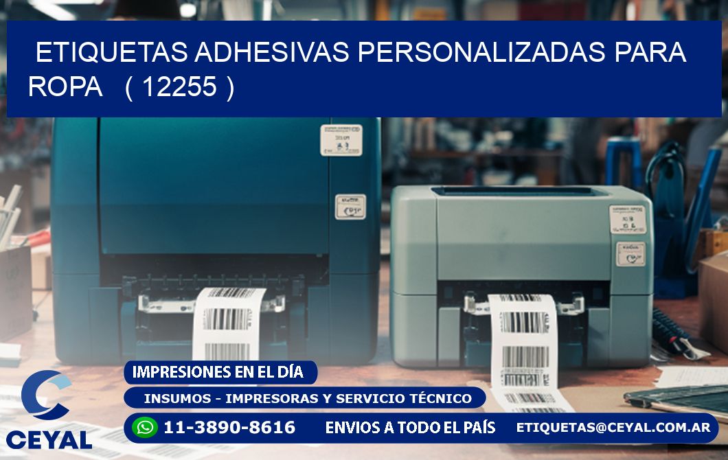 ETIQUETAS ADHESIVAS PERSONALIZADAS PARA ROPA   ( 12255 )