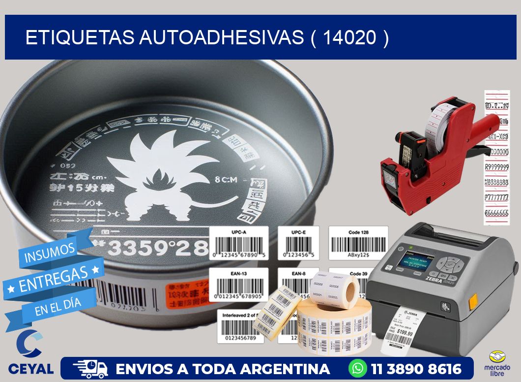 ETIQUETAS AUTOADHESIVAS ( 14020 )