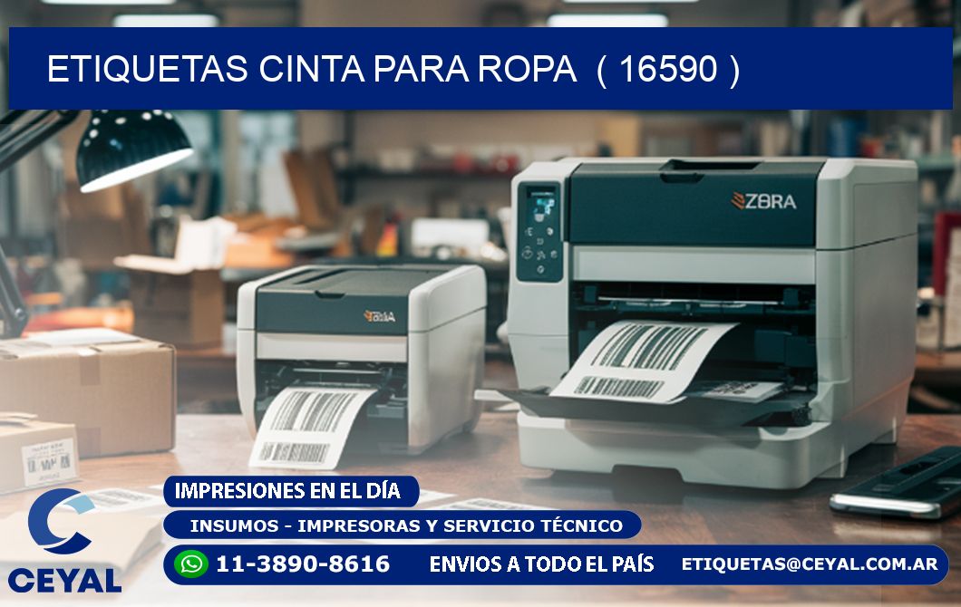 ETIQUETAS CINTA PARA ROPA  ( 16590 )