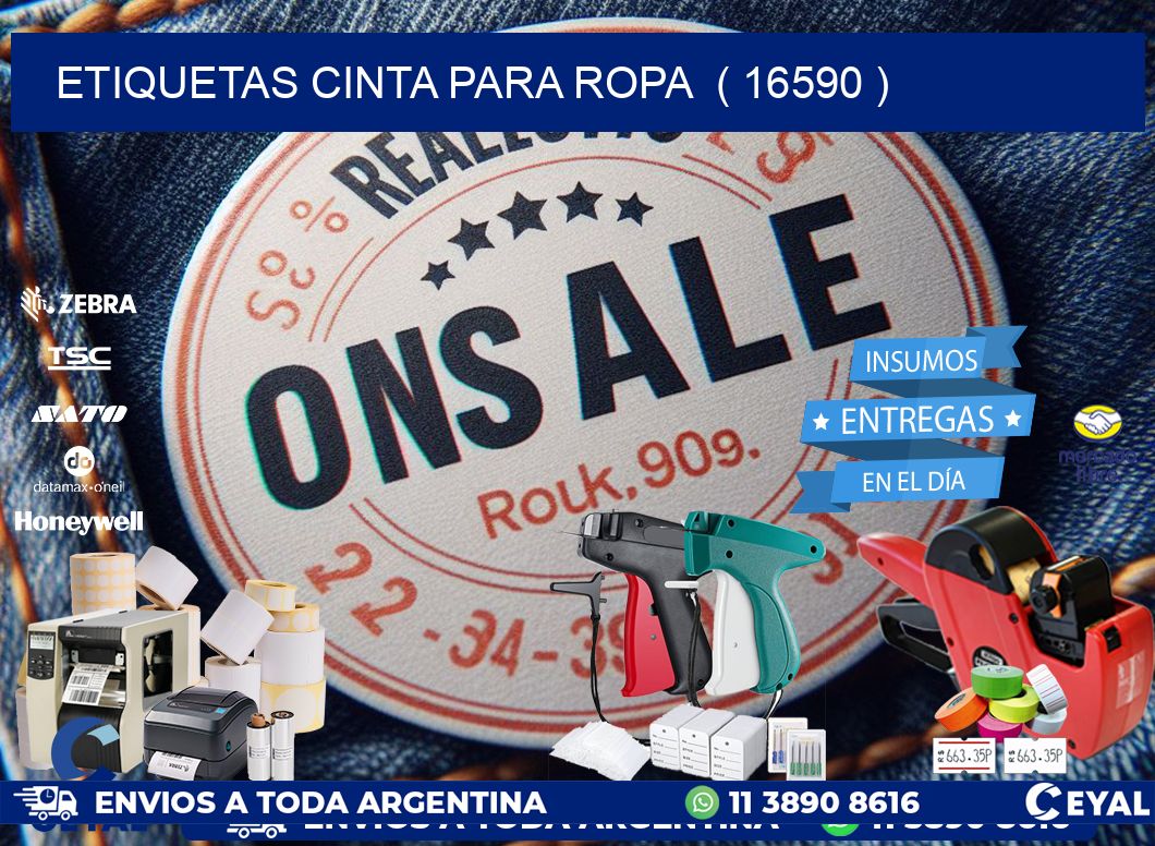 ETIQUETAS CINTA PARA ROPA  ( 16590 )