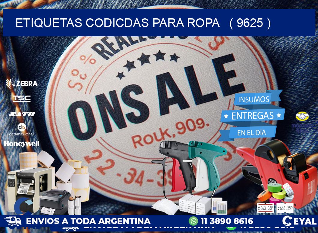 ETIQUETAS CODICDAS PARA ROPA   ( 9625 )