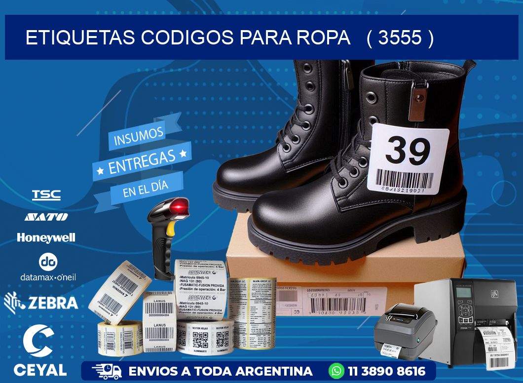 ETIQUETAS CODIGOS PARA ROPA   ( 3555 )