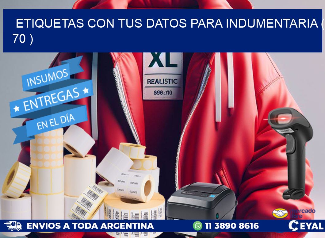 ETIQUETAS CON TUS DATOS PARA INDUMENTARIA ( 70 )