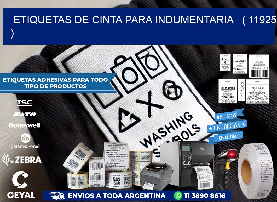 ETIQUETAS DE CINTA PARA INDUMENTARIA   ( 11925 )