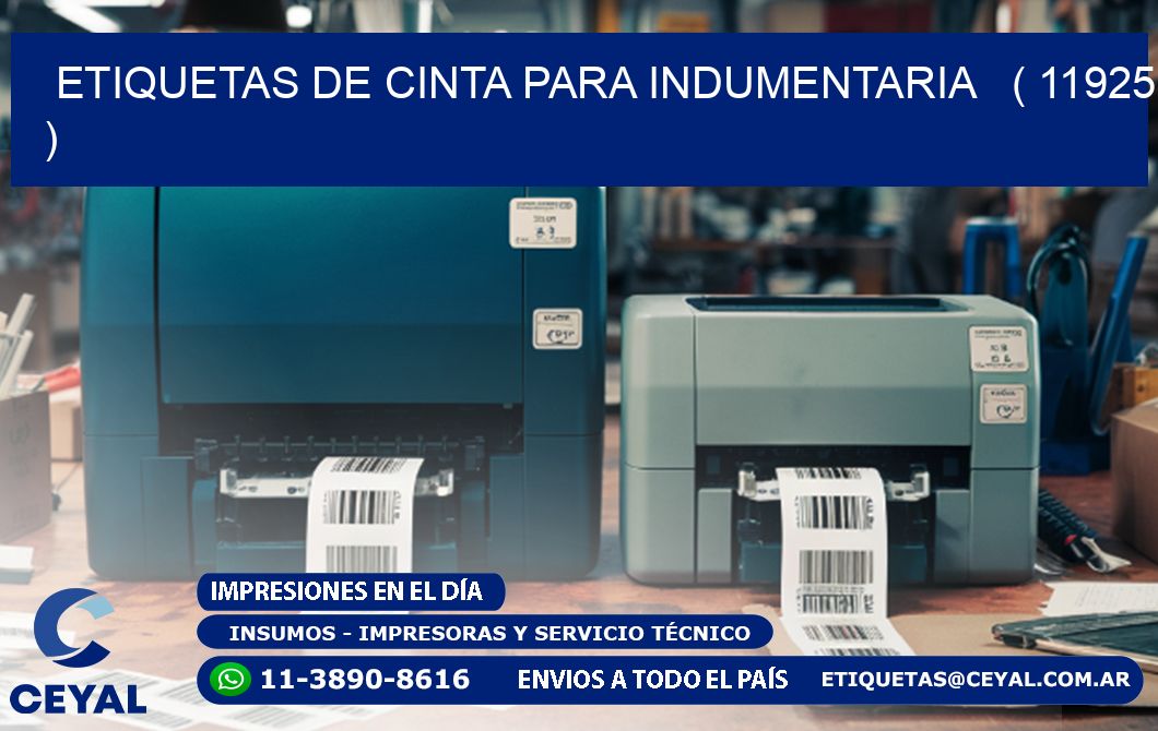 ETIQUETAS DE CINTA PARA INDUMENTARIA   ( 11925 )