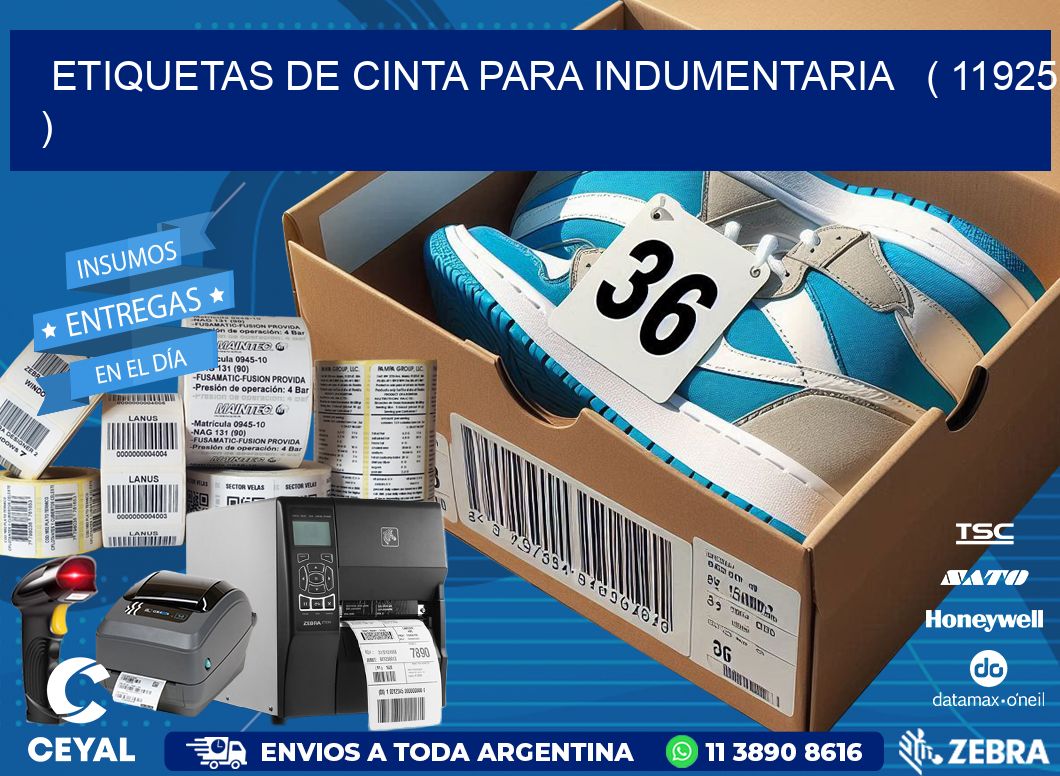 ETIQUETAS DE CINTA PARA INDUMENTARIA   ( 11925 )
