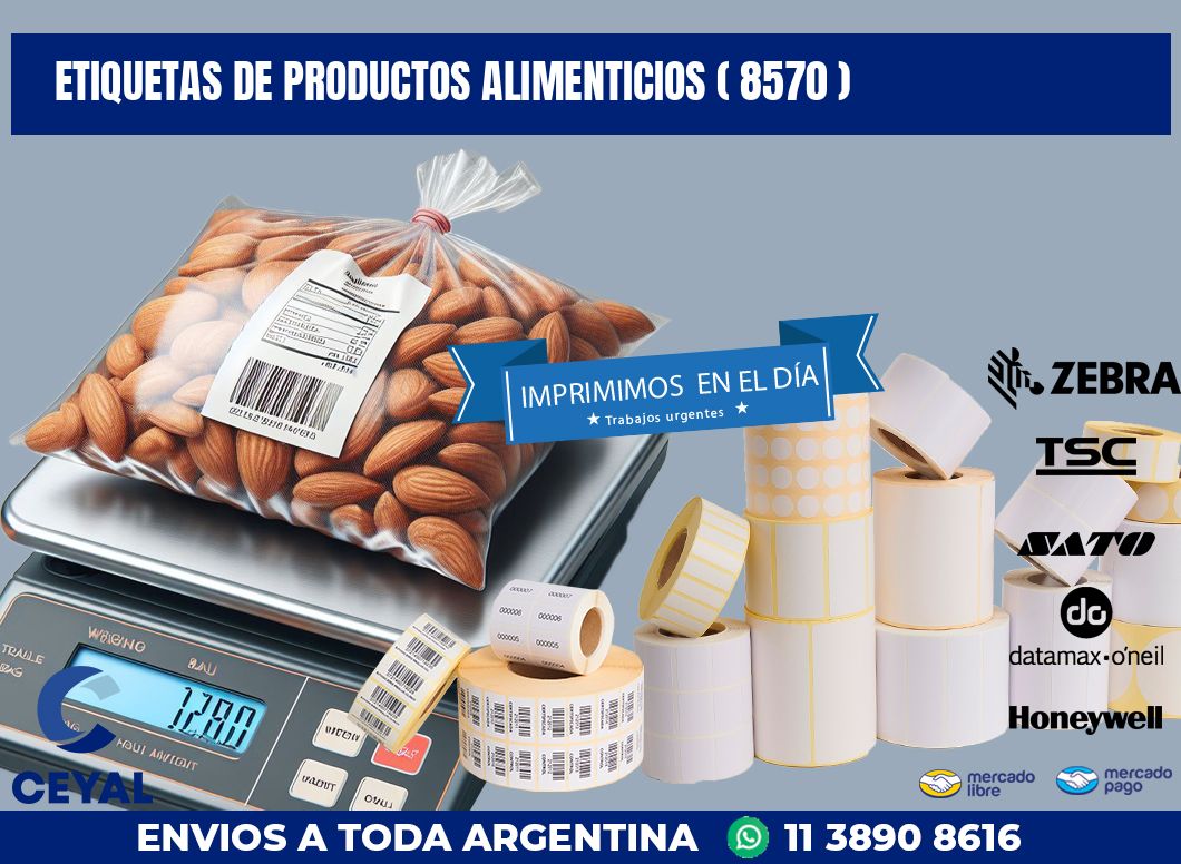 ETIQUETAS DE PRODUCTOS ALIMENTICIOS ( 8570 )