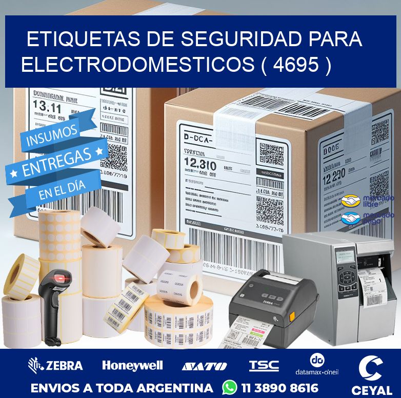 ETIQUETAS DE SEGURIDAD PARA ELECTRODOMESTICOS ( 4695 )