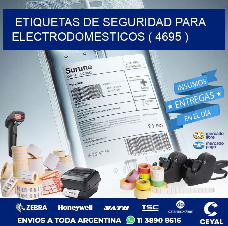 ETIQUETAS DE SEGURIDAD PARA ELECTRODOMESTICOS ( 4695 )