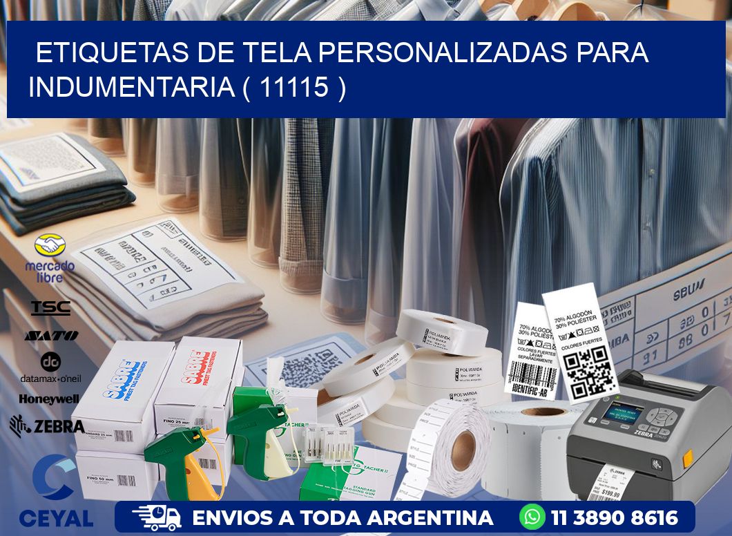 ETIQUETAS DE TELA PERSONALIZADAS PARA INDUMENTARIA ( 11115 )