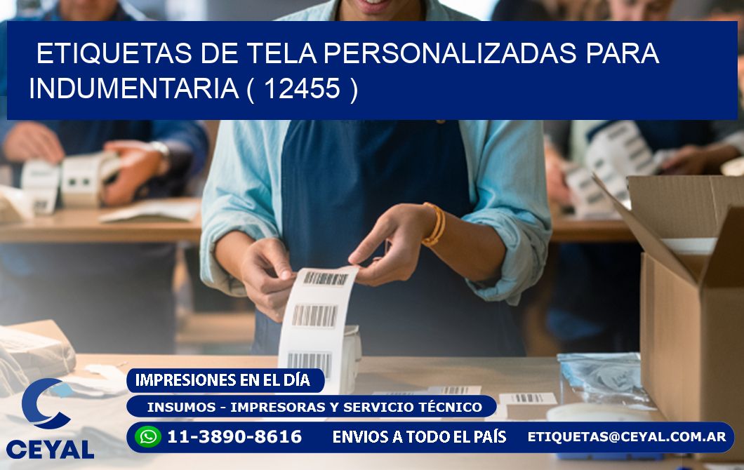 ETIQUETAS DE TELA PERSONALIZADAS PARA INDUMENTARIA ( 12455 )