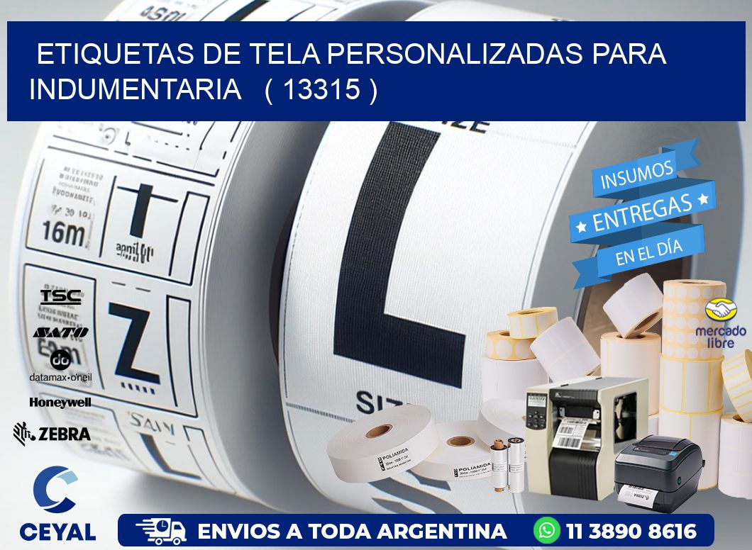 ETIQUETAS DE TELA PERSONALIZADAS PARA INDUMENTARIA   ( 13315 )