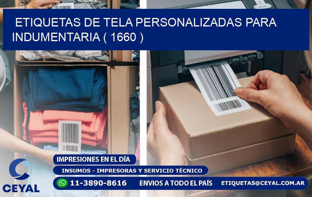 ETIQUETAS DE TELA PERSONALIZADAS PARA INDUMENTARIA ( 1660 )