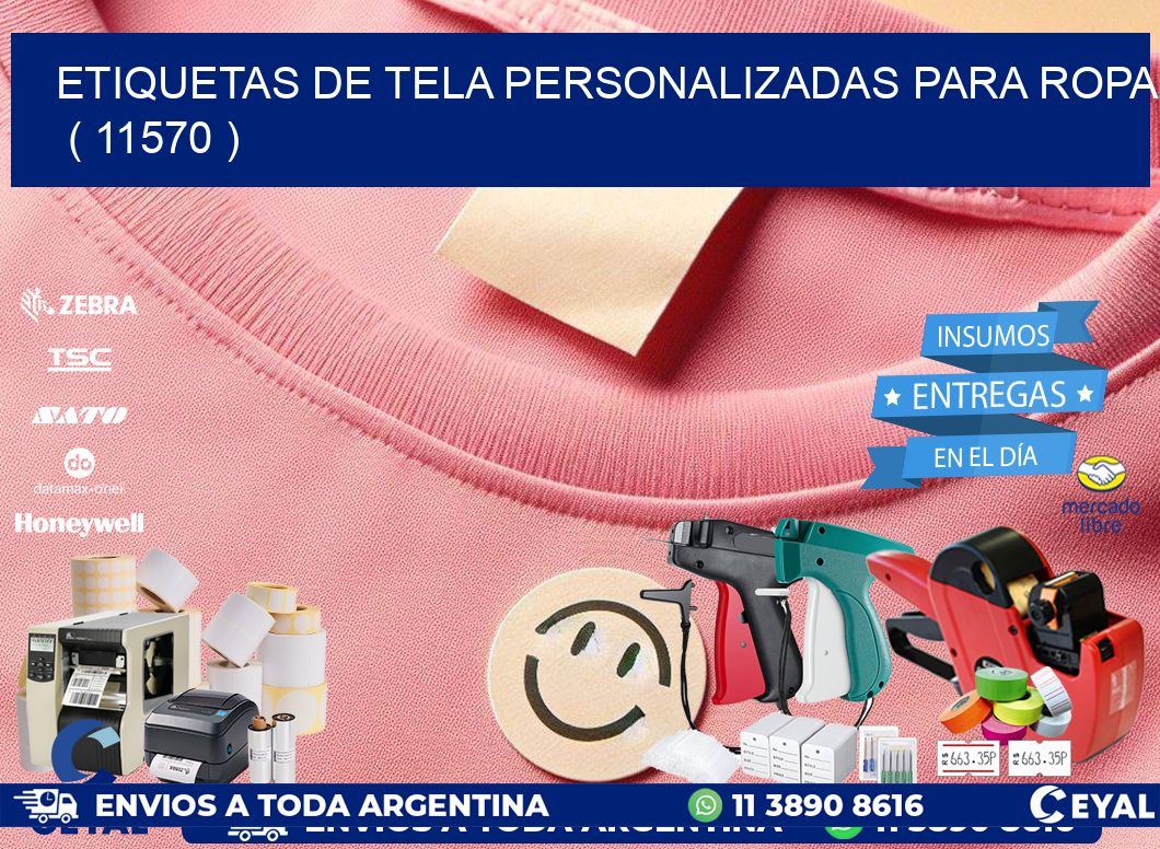ETIQUETAS DE TELA PERSONALIZADAS PARA ROPA   ( 11570 )