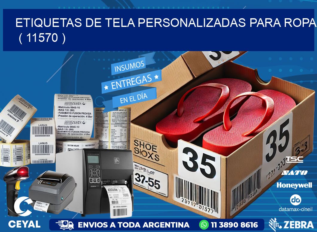 ETIQUETAS DE TELA PERSONALIZADAS PARA ROPA   ( 11570 )