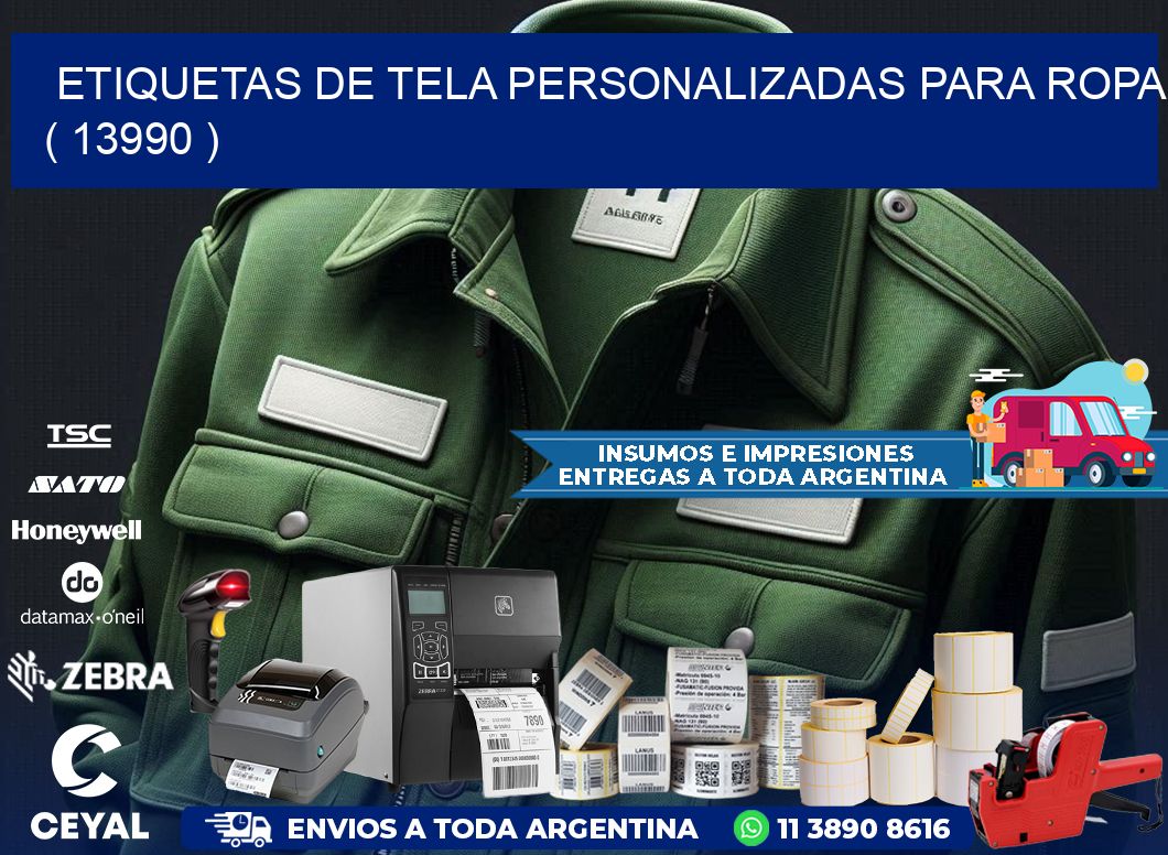 ETIQUETAS DE TELA PERSONALIZADAS PARA ROPA ( 13990 )
