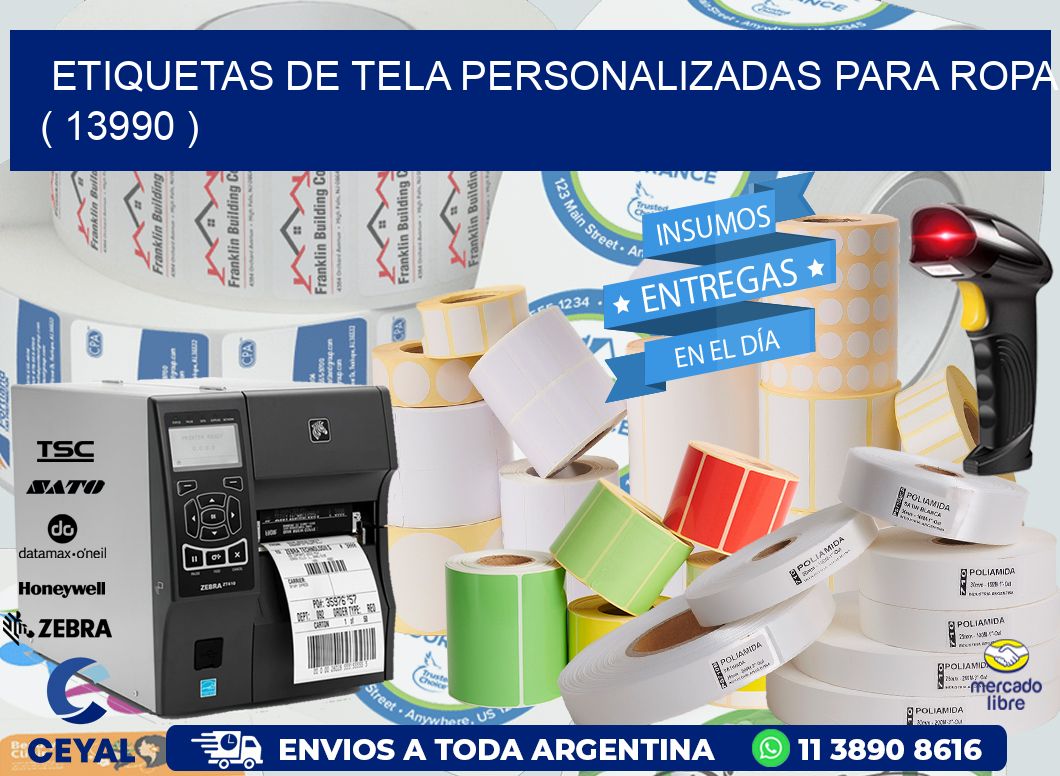 ETIQUETAS DE TELA PERSONALIZADAS PARA ROPA ( 13990 )