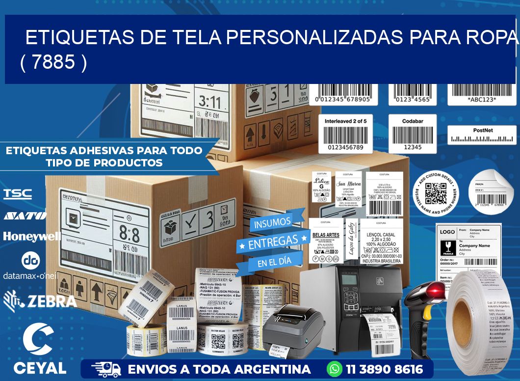 ETIQUETAS DE TELA PERSONALIZADAS PARA ROPA ( 7885 )