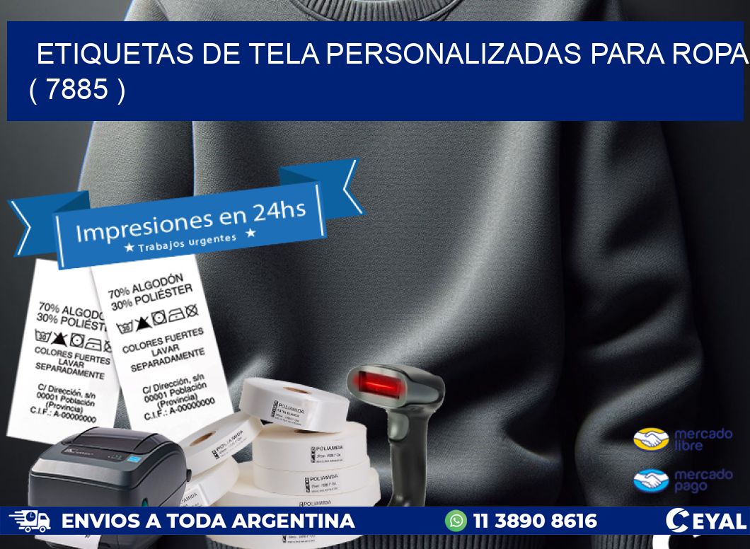 ETIQUETAS DE TELA PERSONALIZADAS PARA ROPA ( 7885 )