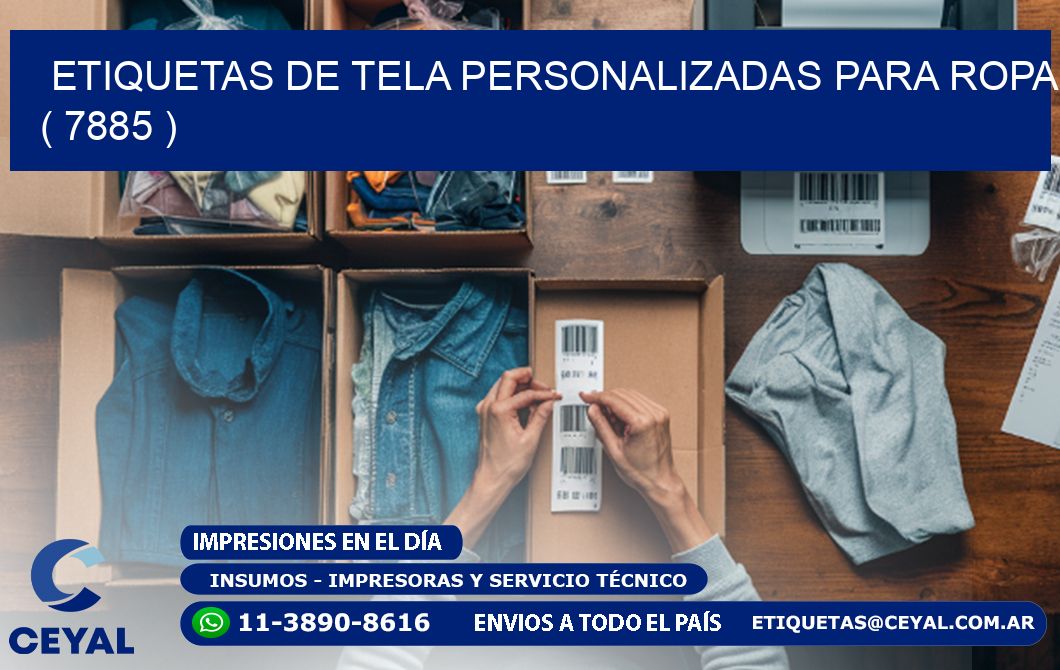 ETIQUETAS DE TELA PERSONALIZADAS PARA ROPA ( 7885 )