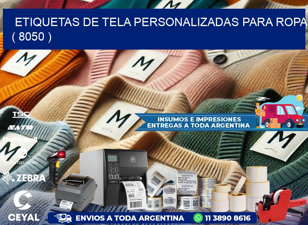ETIQUETAS DE TELA PERSONALIZADAS PARA ROPA ( 8050 )