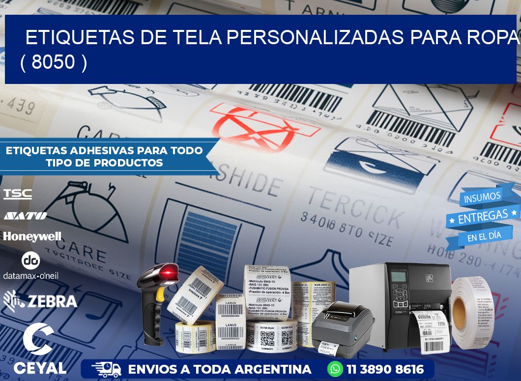 ETIQUETAS DE TELA PERSONALIZADAS PARA ROPA ( 8050 )