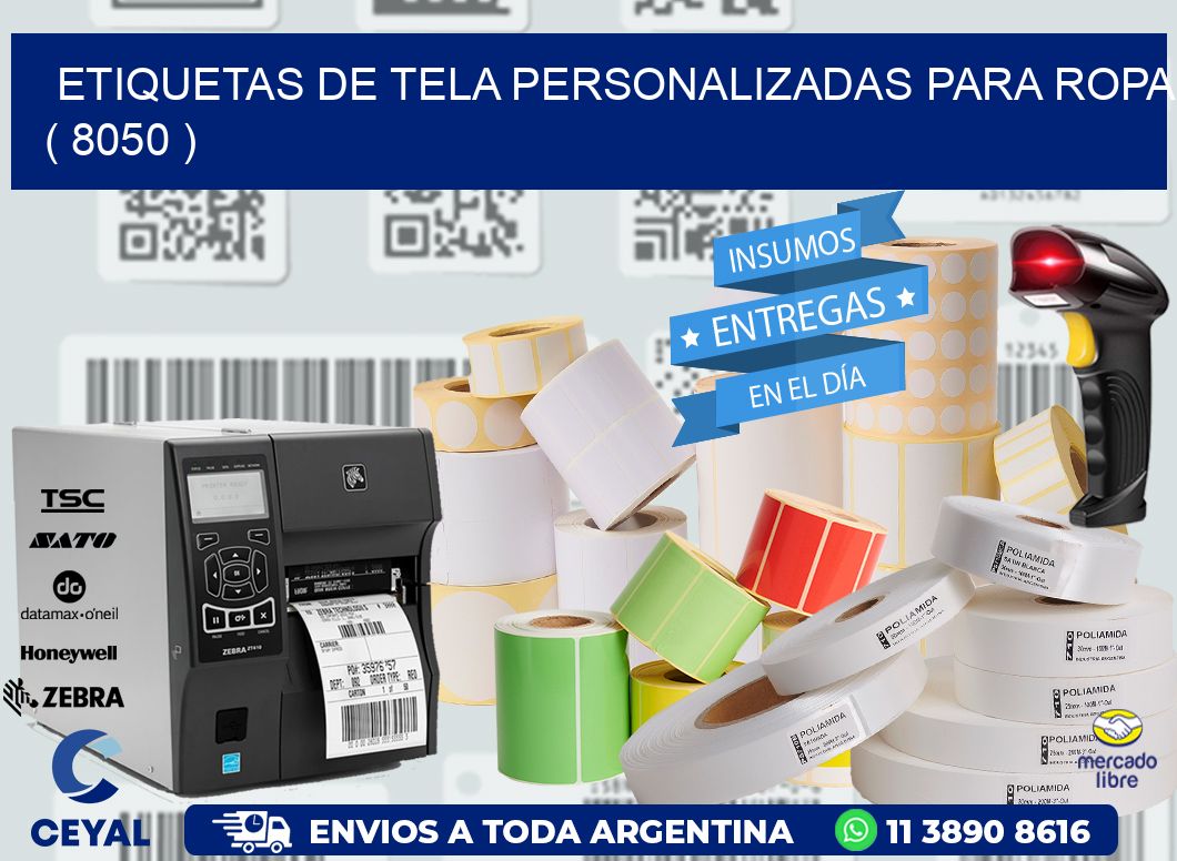 ETIQUETAS DE TELA PERSONALIZADAS PARA ROPA ( 8050 )