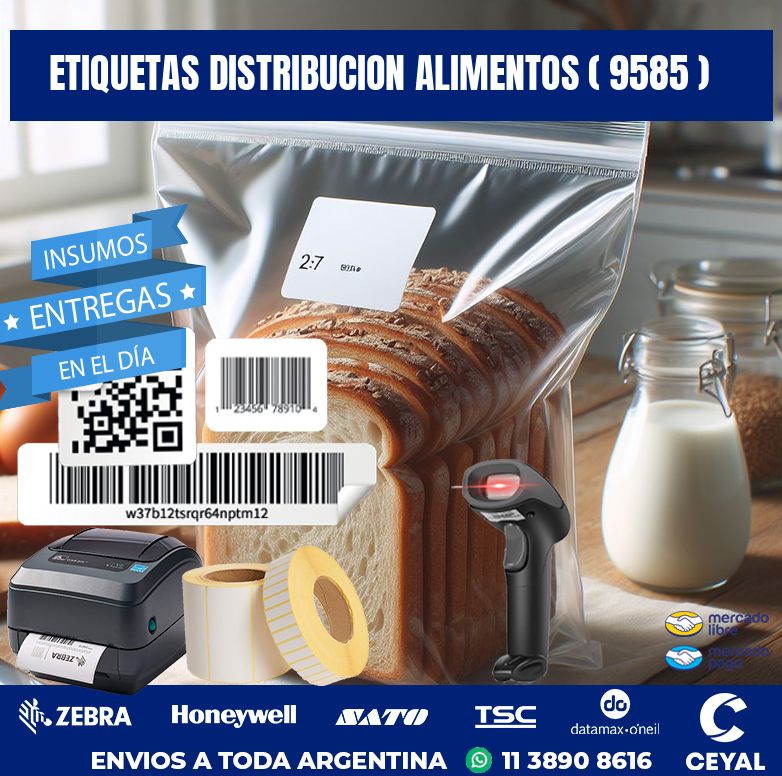 ETIQUETAS DISTRIBUCION ALIMENTOS ( 9585 )