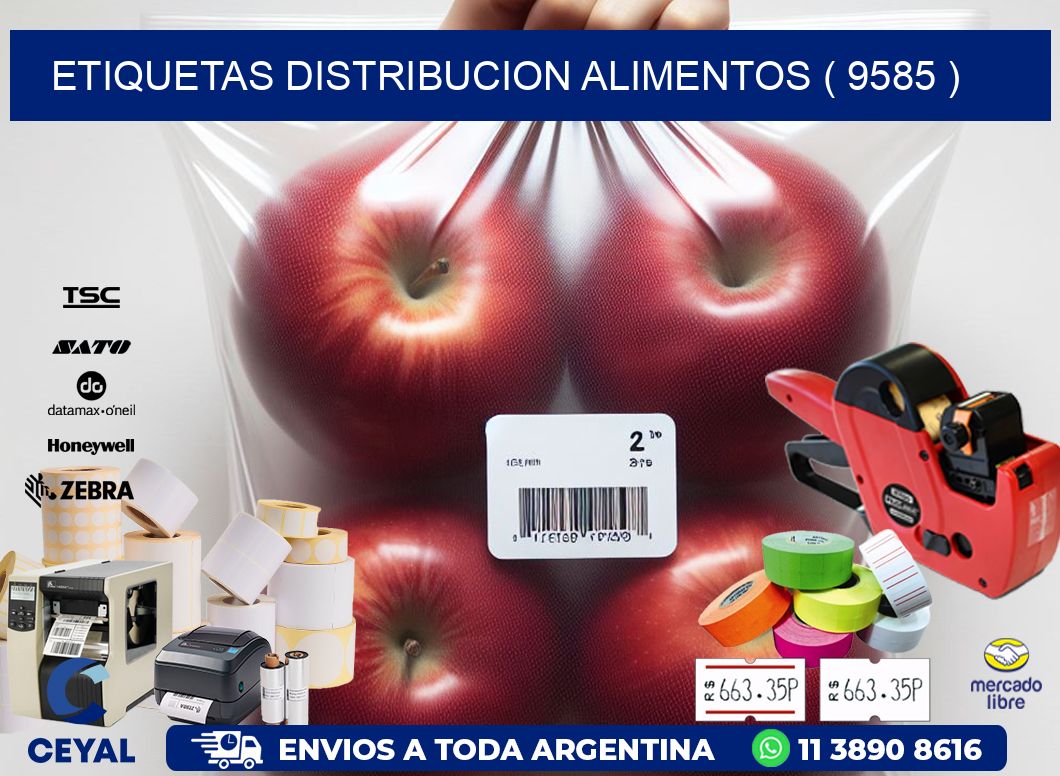 ETIQUETAS DISTRIBUCION ALIMENTOS ( 9585 )